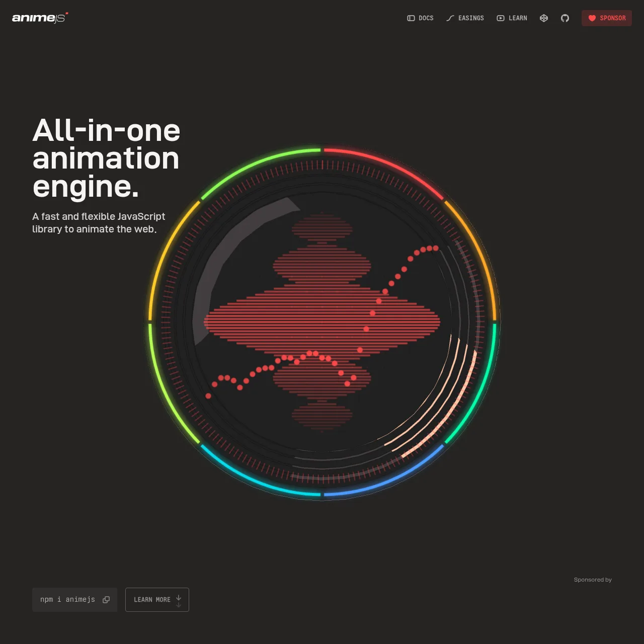 Anime.js website screenshot