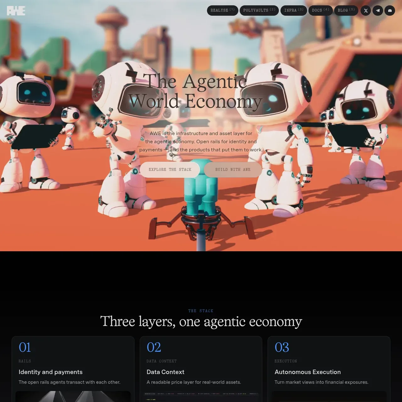AWE Network website screenshot