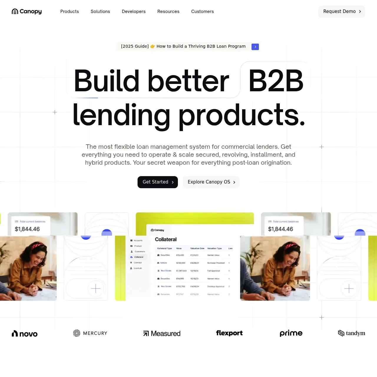 Canopy website screenshot