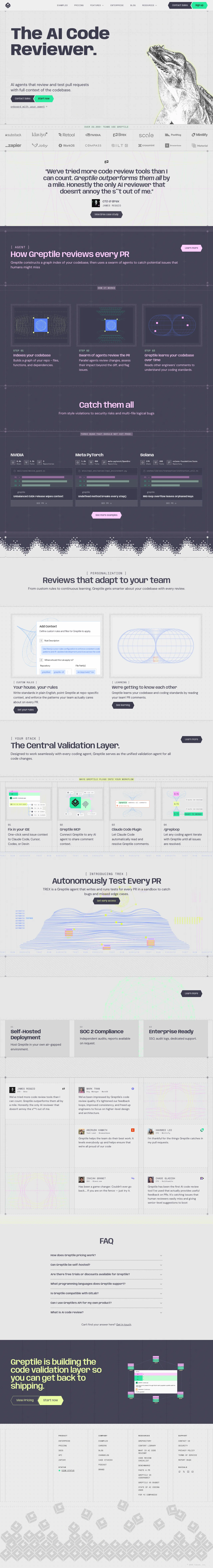 Greptile full landing page