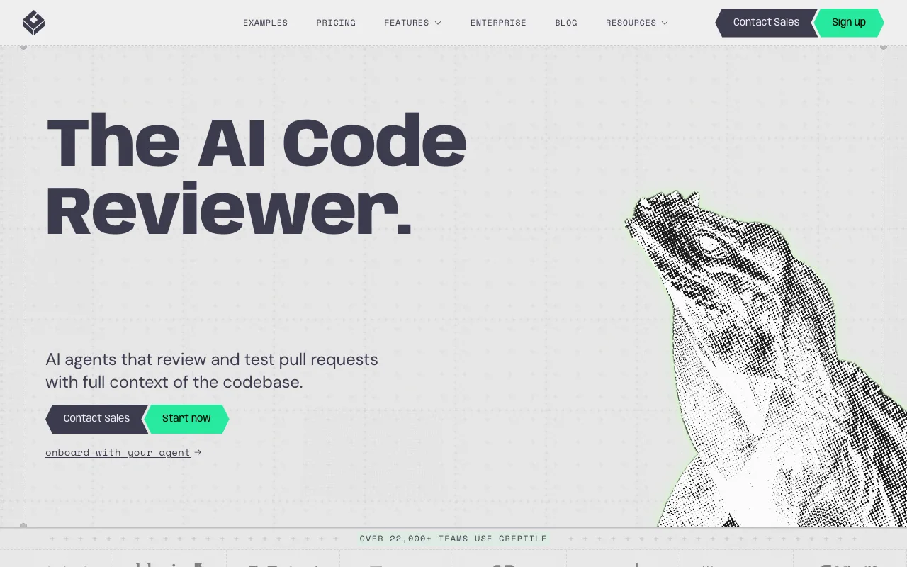 Greptile website hero