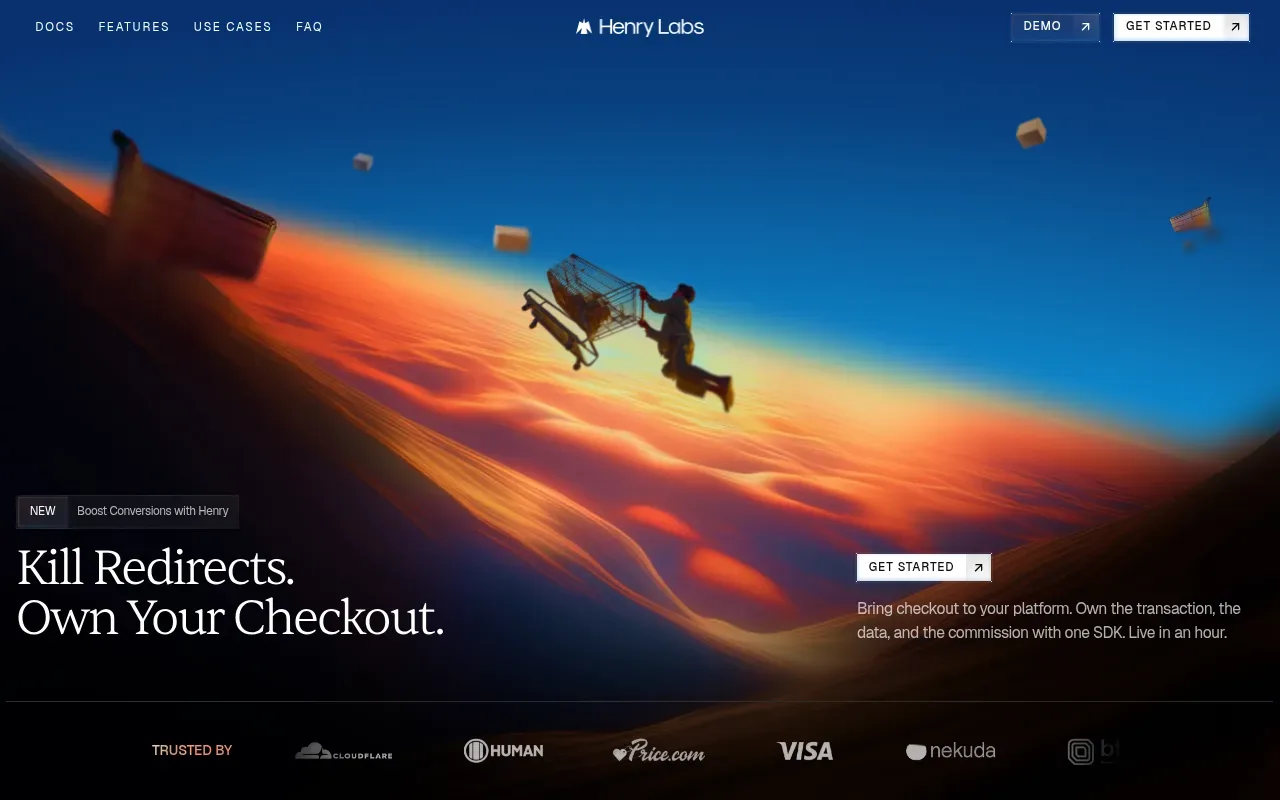 Henry Labs website hero