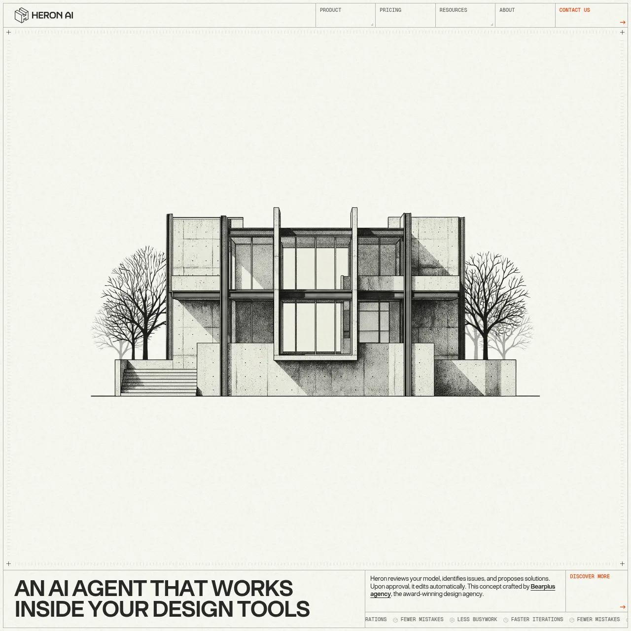 Heron website screenshot
