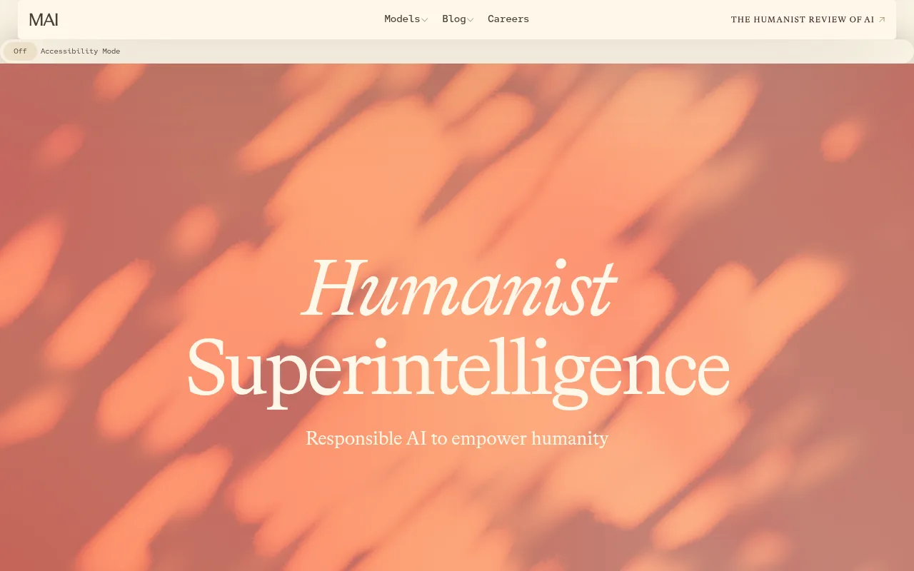 Microsoft AI landing page hero