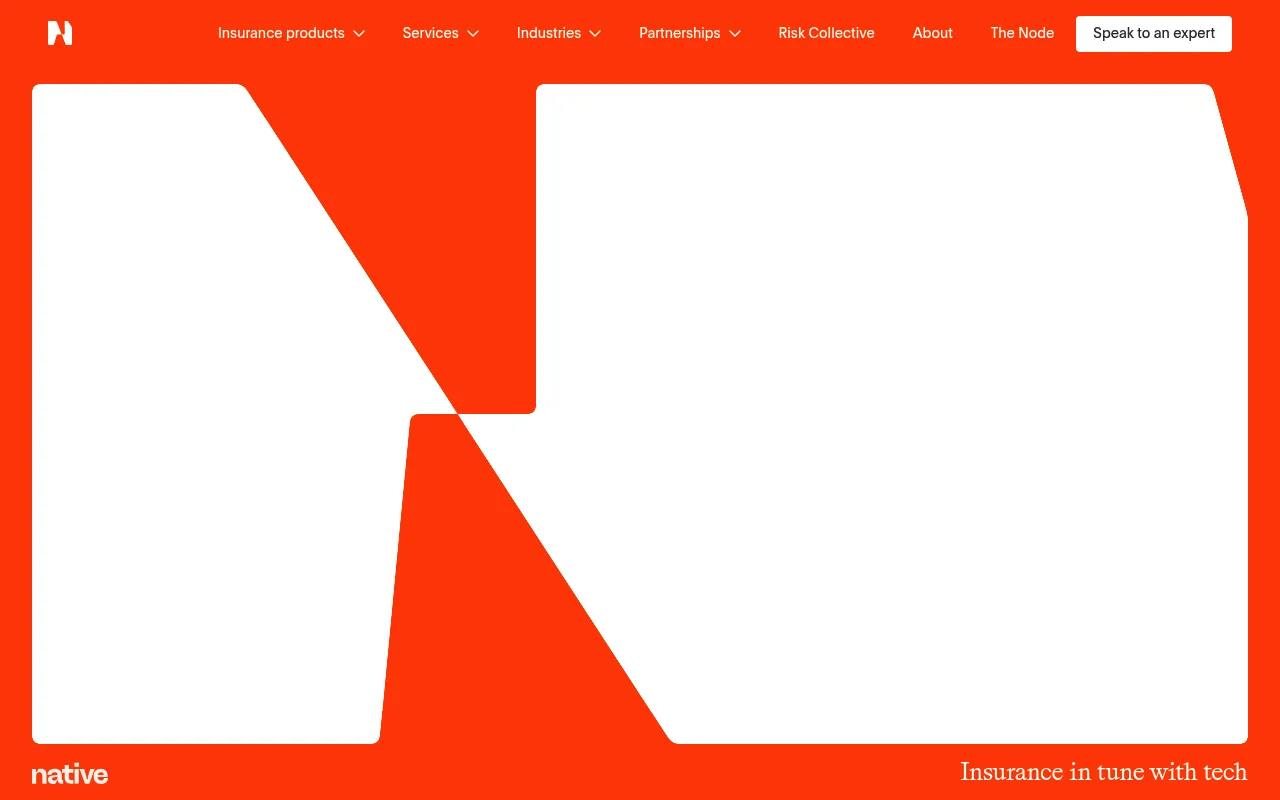 Native website hero