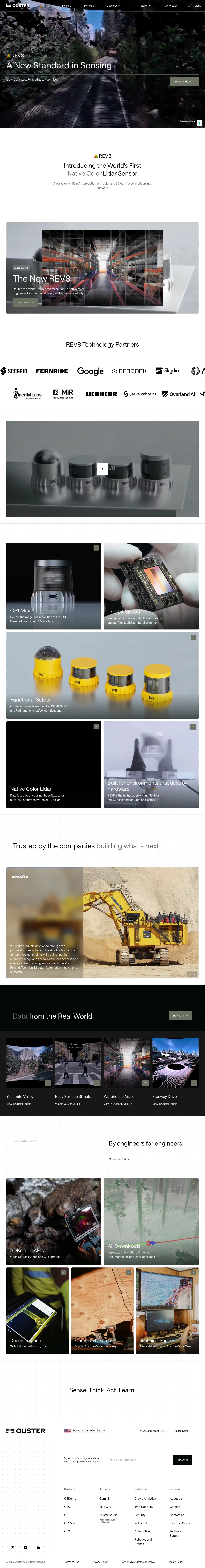Ouster full landing page