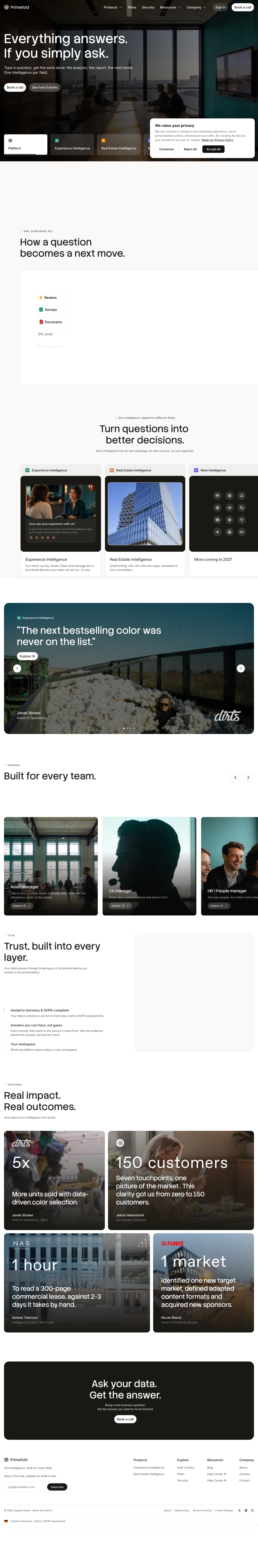 PrimeFold full landing page