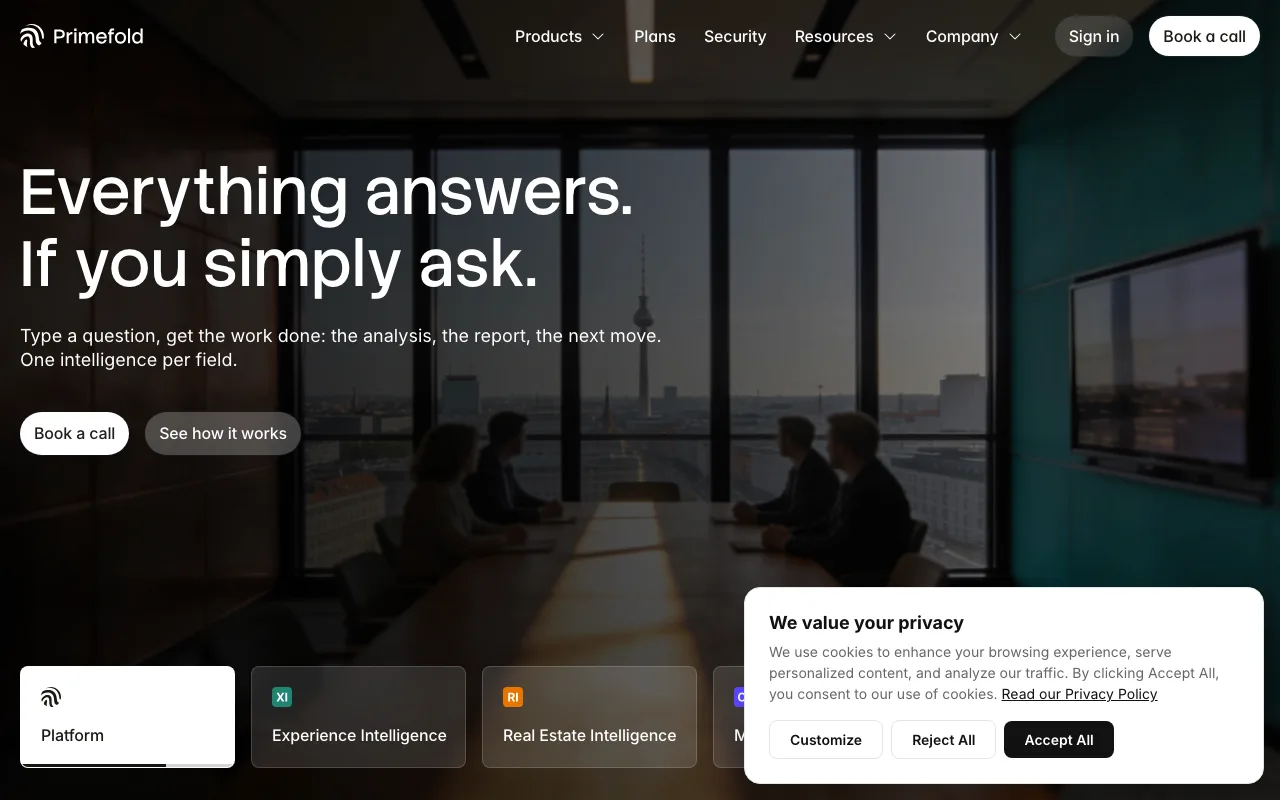 PrimeFold website hero