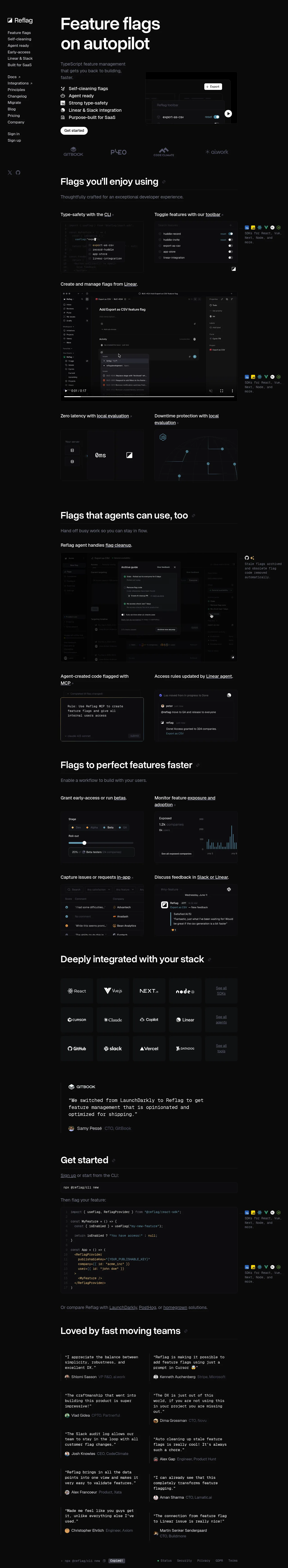 Reflag full landing page