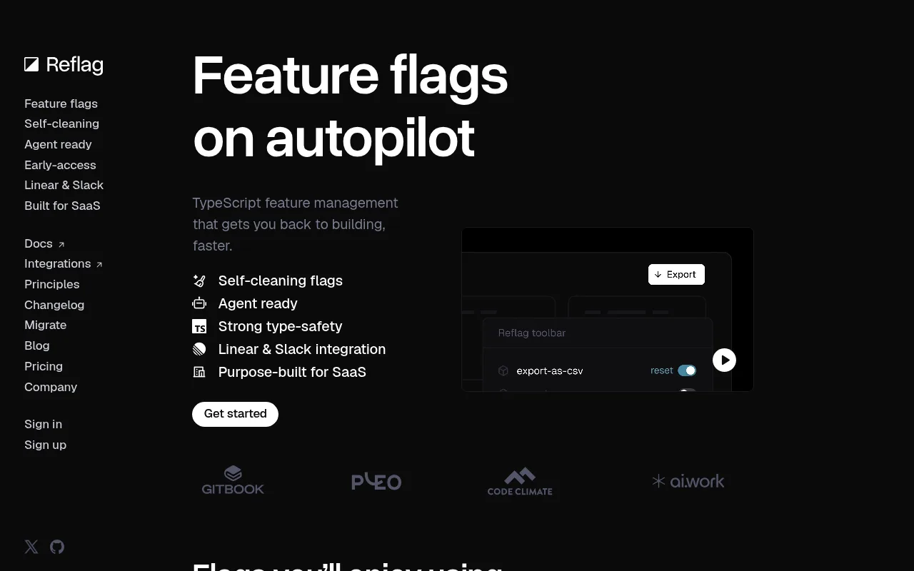 Reflag website hero