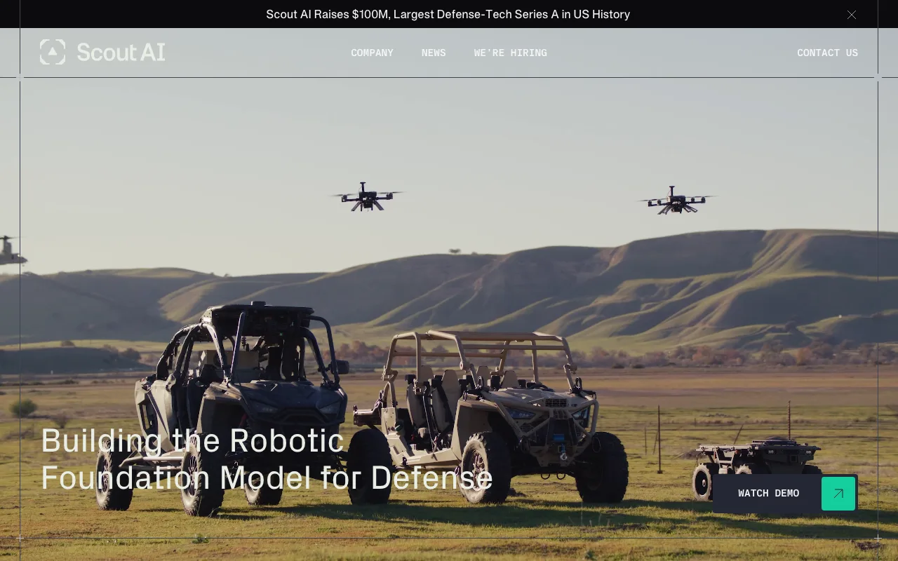Scout AI website hero