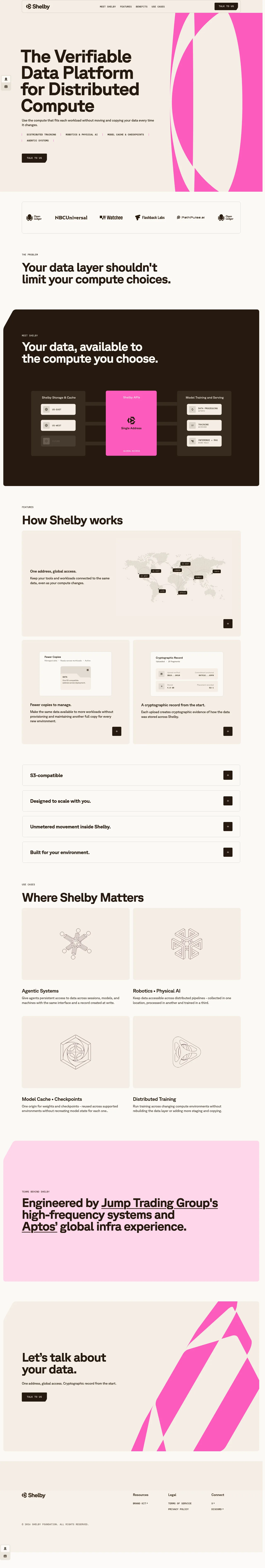 Shelby full landing page