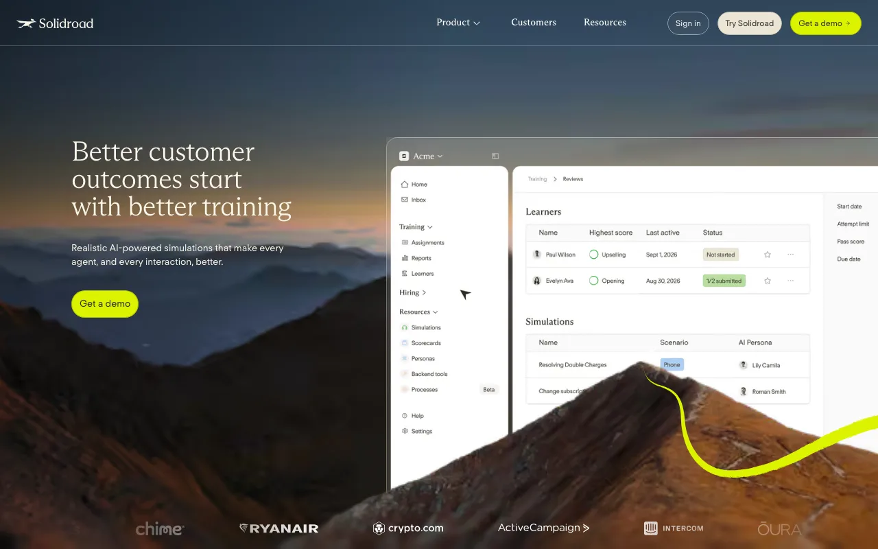 Solidroad website hero
