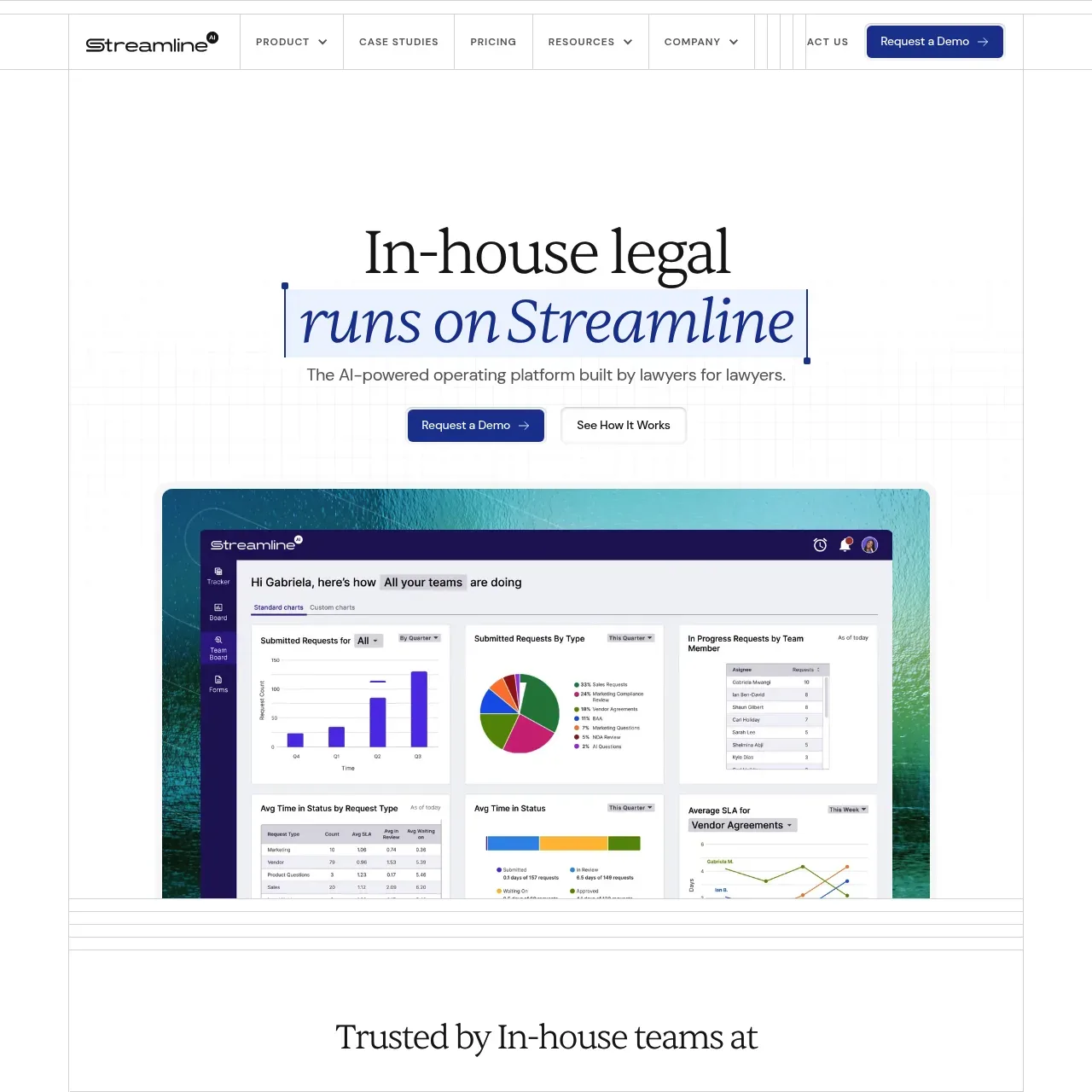 Streamline AI website screenshot