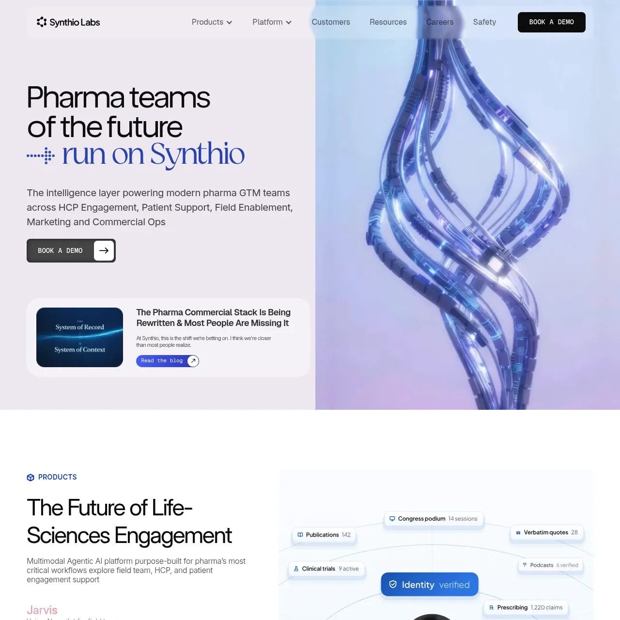 Synthio Labs website screenshot